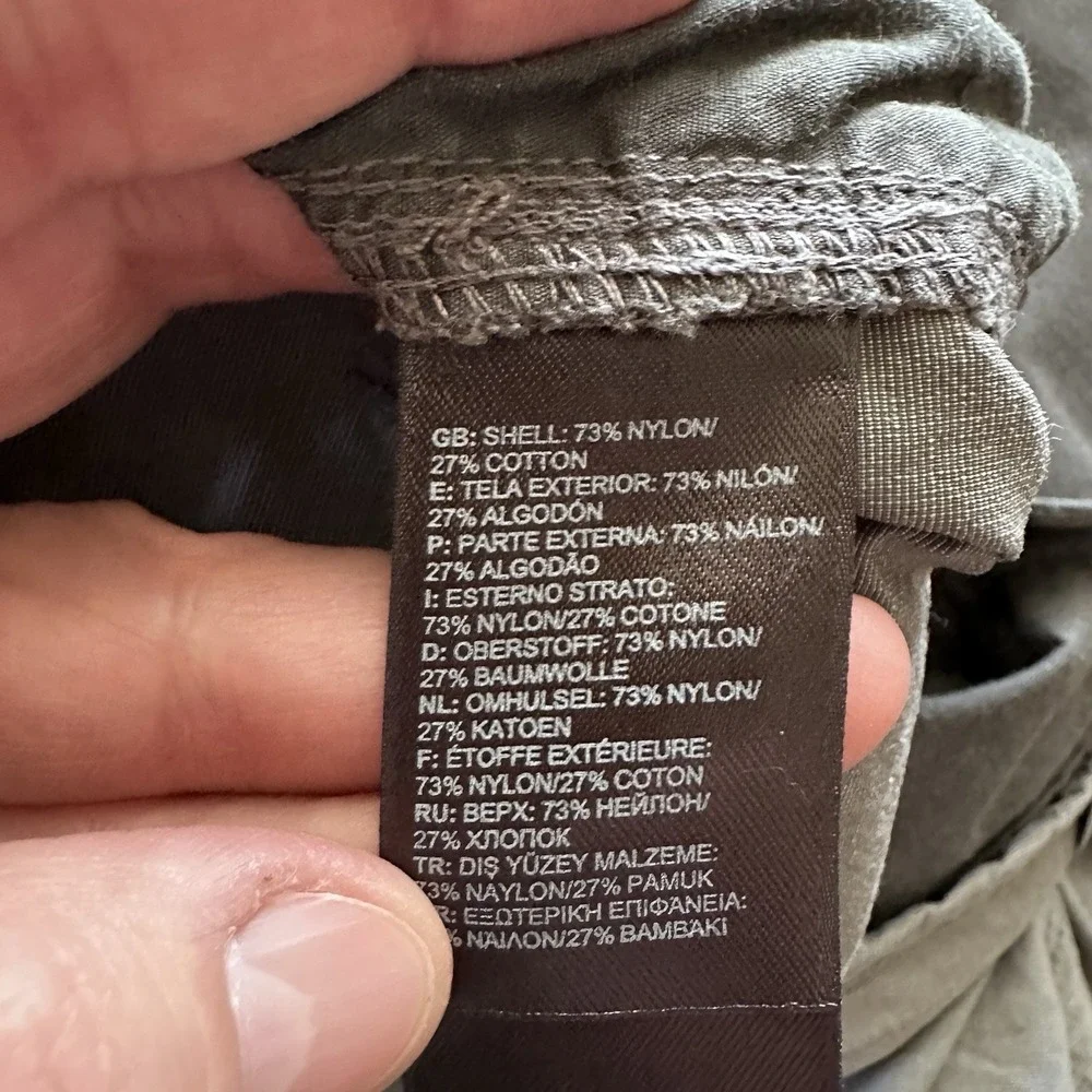 The North Face Libertine Cargo Shorts Men's 34 Nylon Hiking Outdoors Gray